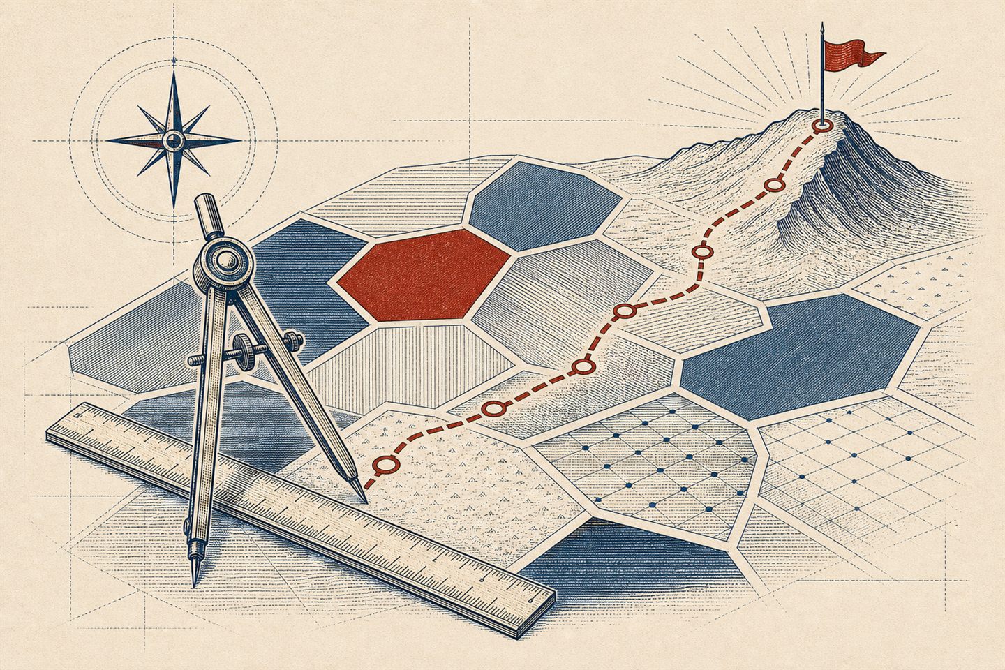 Workshop setting used to illustrate marketing planning